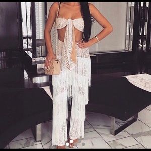 Very cute two piece outfit #jumpsuit #white
